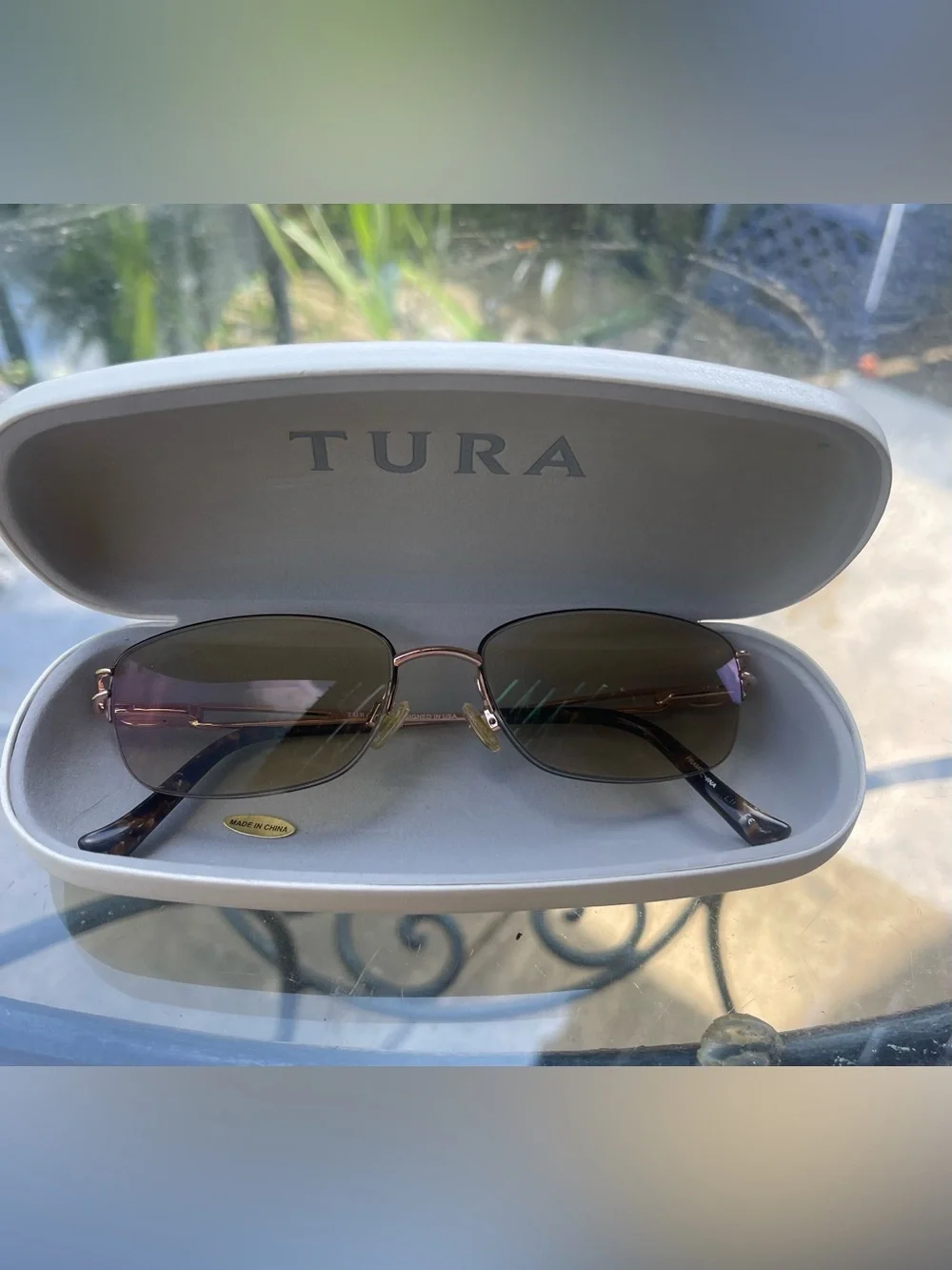 Tura R146 Rose Gold Brown Eyeglass Frames Prescription Glasses